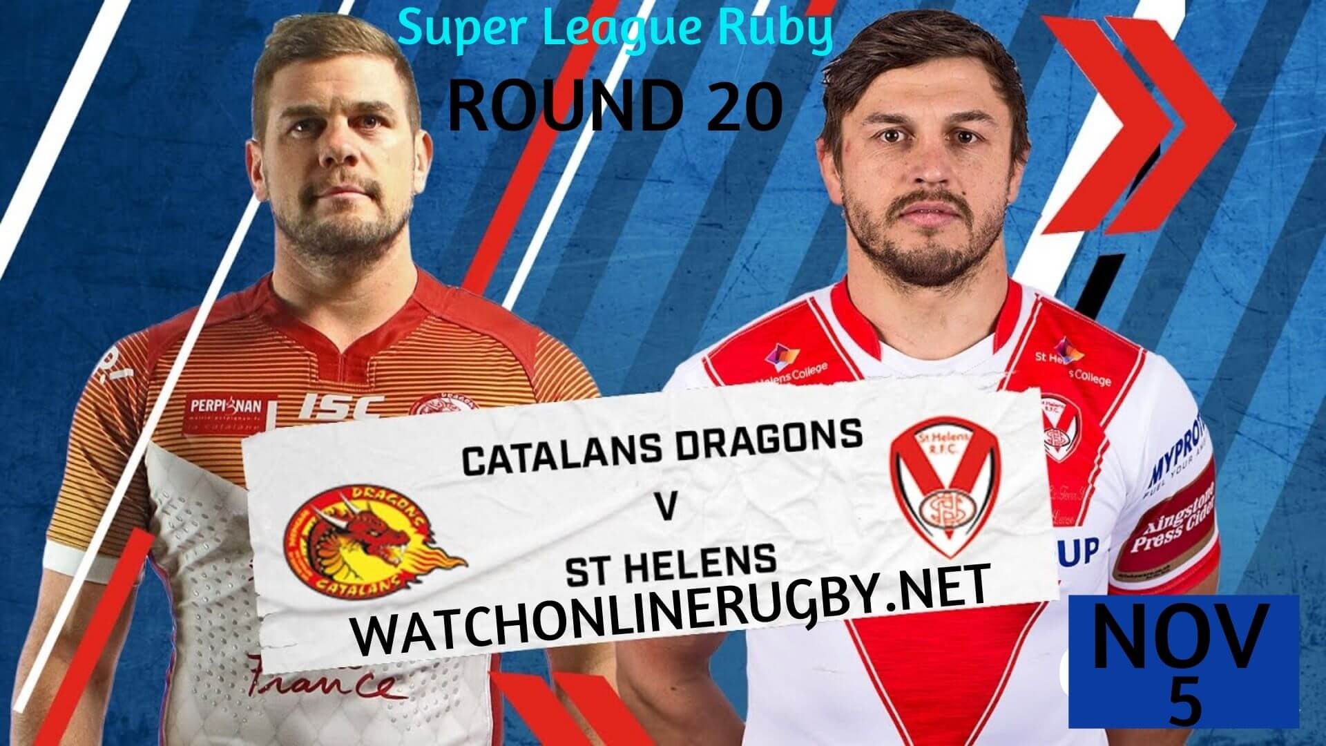 Catalans Dragons vs St Helens : Live Stream 2023, TV And RD 19 